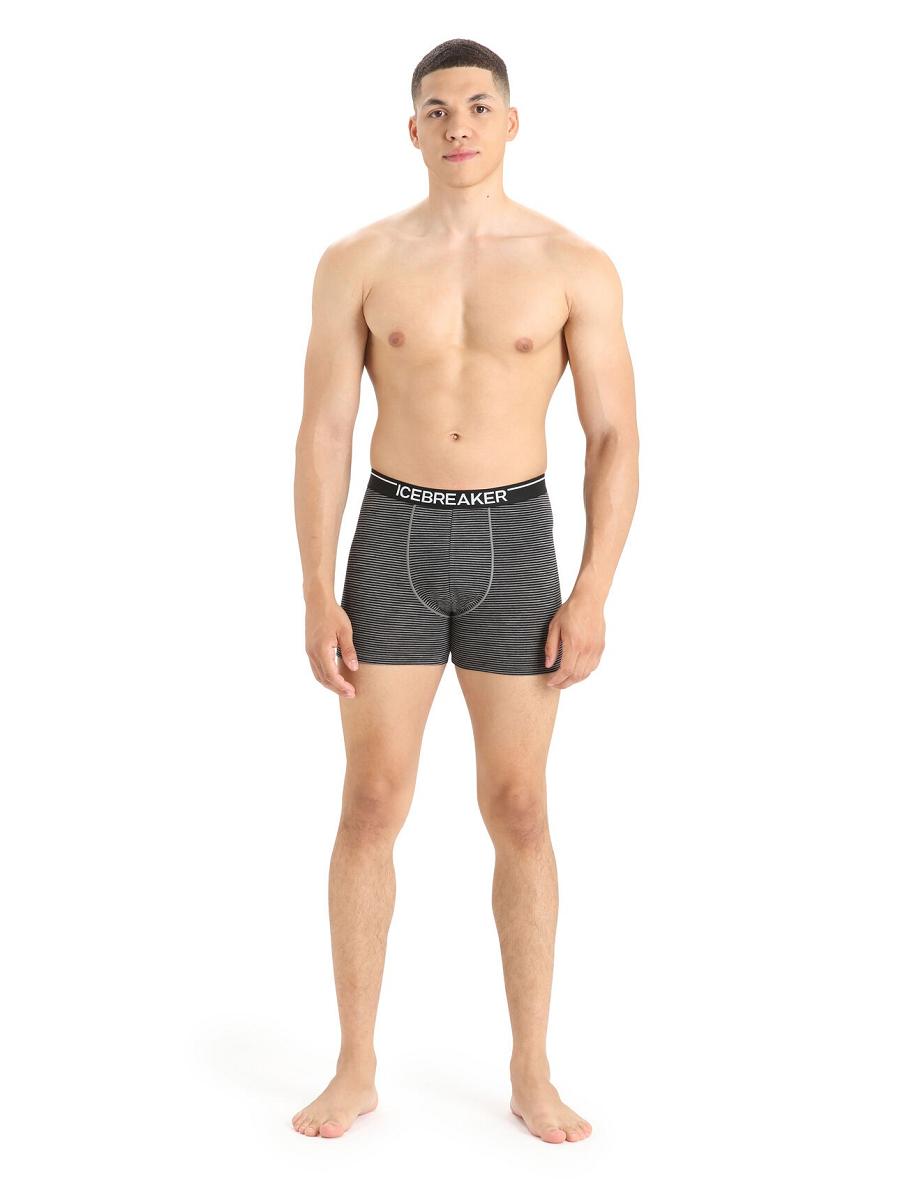 Icebreaker Merino Anatomica Boxers 3 Pack Férfi Fehérnemű Szürke | HU 1282ILHS